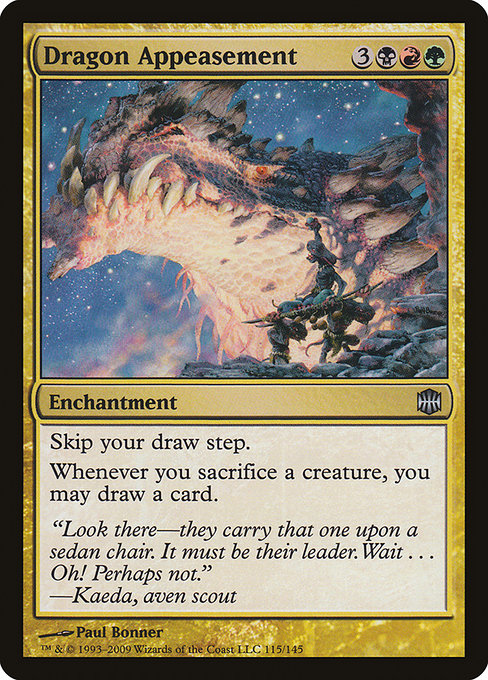 Magic the Gathering Card - Dragon Appeasement - MTG Circle
