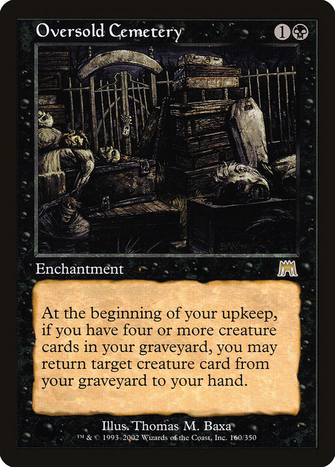 Magic the Gathering Card - Oversold Cemetery - MTG Circle