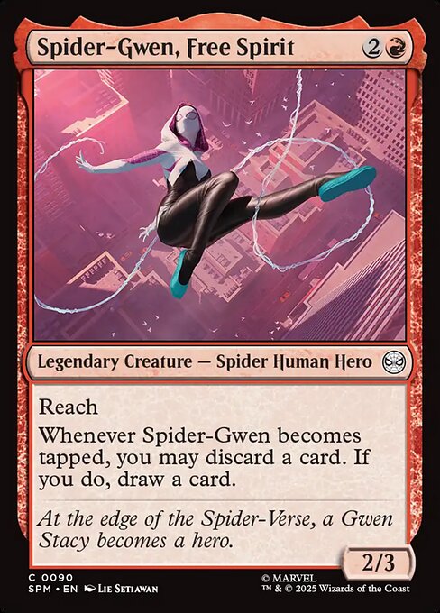 Magic the Gathering Card - Spider-Gwen, Free Spirit - MTG Circle