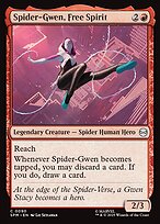 Magic the Gathering Card - Spider-Gwen, Free Spirit - MTG Circle