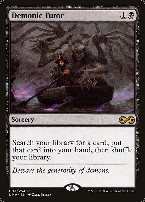Magic the Gathering Card - Demonic Tutor - MTG Circle