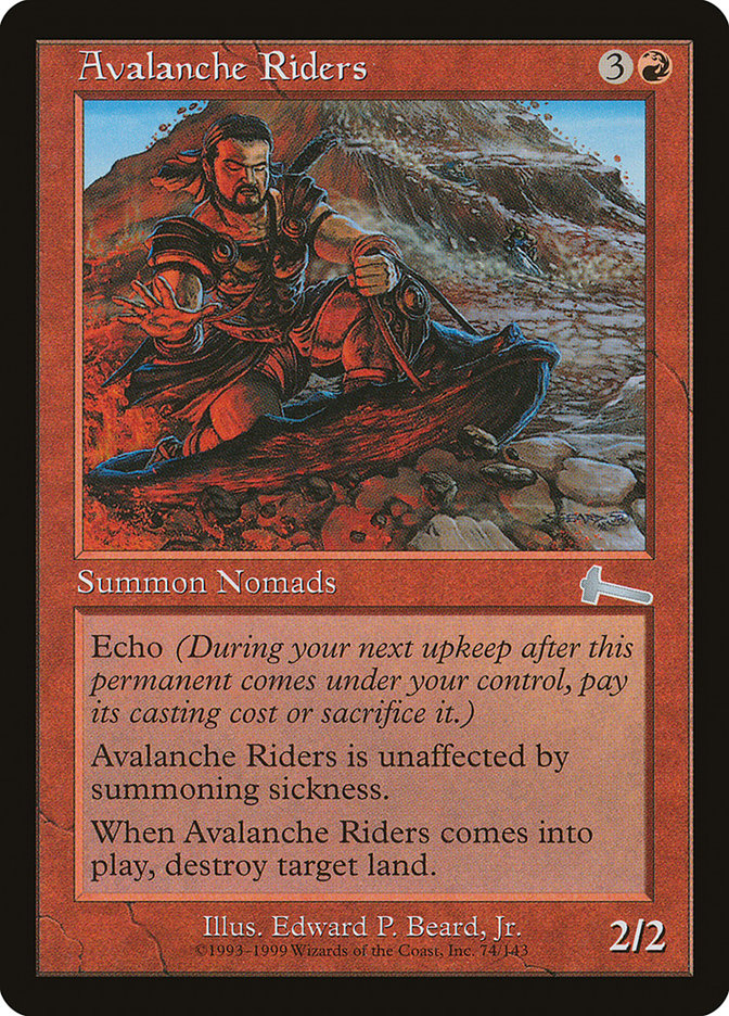 Magic the Gathering Card - Avalanche Riders - MTG Circle