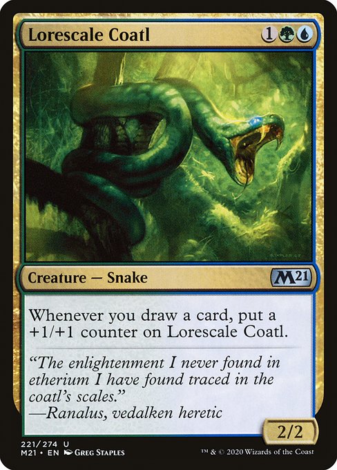 Magic the Gathering Card - Lorescale Coatl - MTG Circle