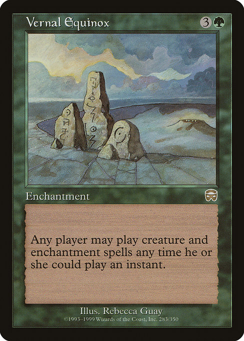 Magic the Gathering Card - Vernal Equinox - MTG Circle