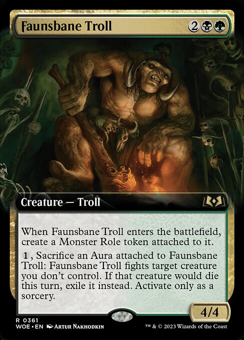 Magic the Gathering Card - Faunsbane Troll - MTG Circle