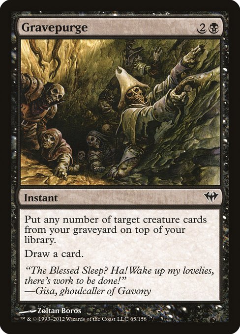 Magic the Gathering Card - Gravepurge - MTG Circle