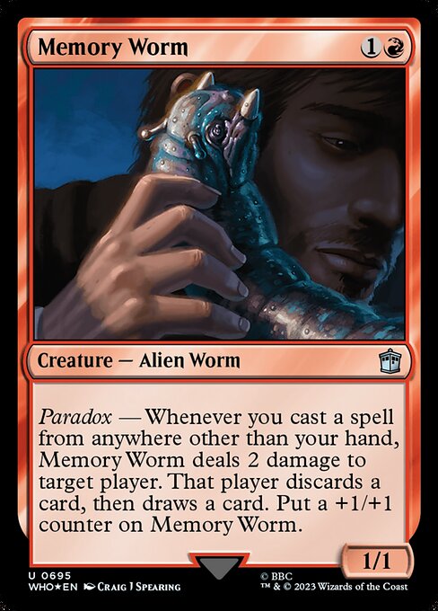 Magic the Gathering Card - Memory Worm - MTG Circle