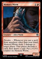 Magic the Gathering Card - Memory Worm - MTG Circle