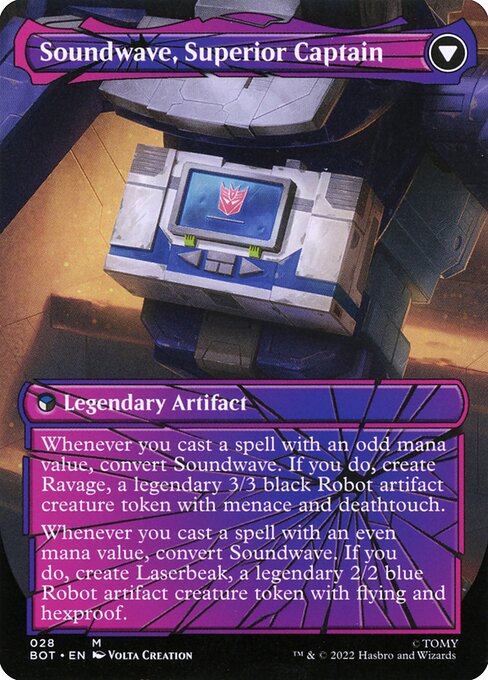 Magic the Gathering Card - Soundwave, Superior Captain - MTG Circle