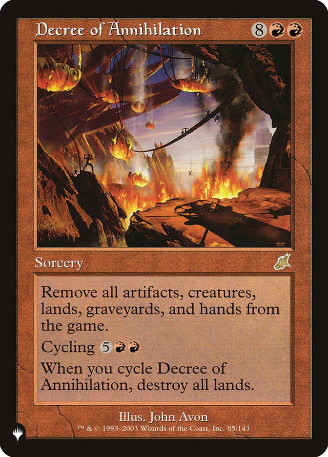 Magic the Gathering Card - Decree of Annihilation - MTG Circle