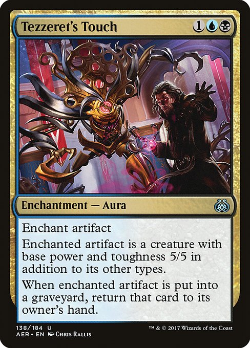 Magic the Gathering Card - Tezzeret's Touch - MTG Circle