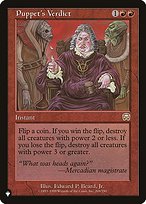 Magic the Gathering Card - Puppet's Verdict - MTG Circle