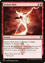 Magic the Gathering Card - Demon Bolt - MTG Circle