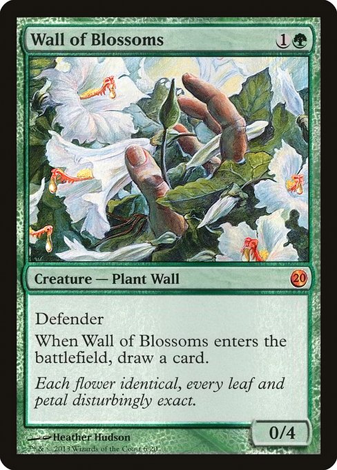 Magic the Gathering Card - Wall of Blossoms - MTG Circle