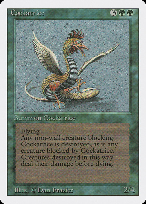 Magic the Gathering Card - Cockatrice - MTG Circle