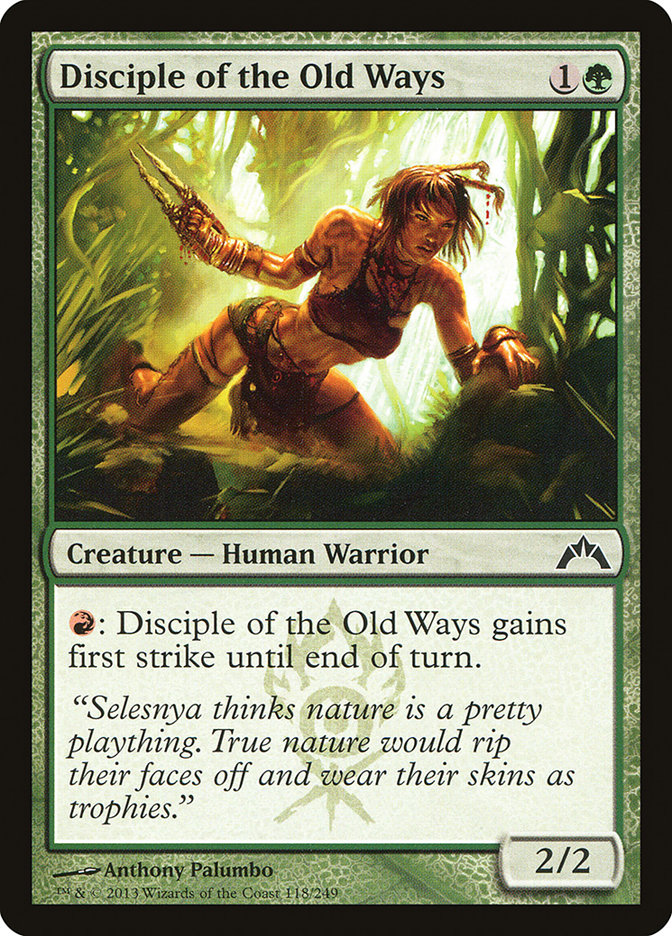 Magic the Gathering Card - Disciple of the Old Ways - MTG Circle