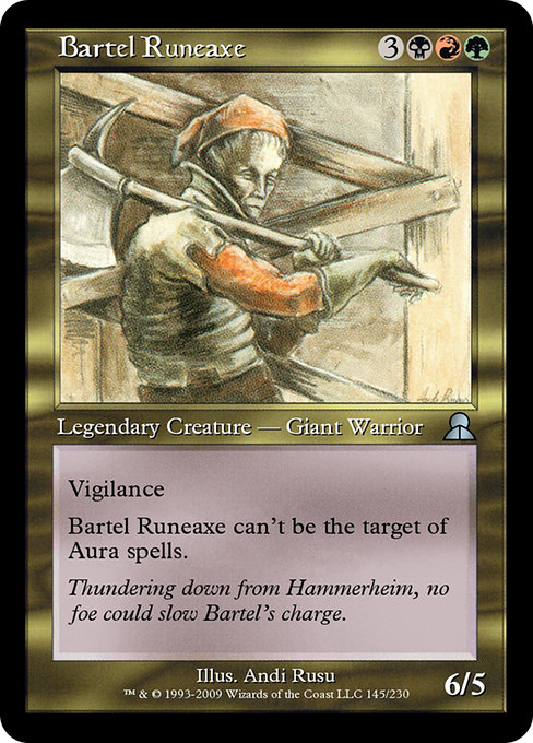 Magic the Gathering Card - Bartel Runeaxe - MTG Circle