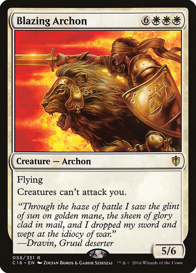 Magic the Gathering Card - Blazing Archon - MTG Circle