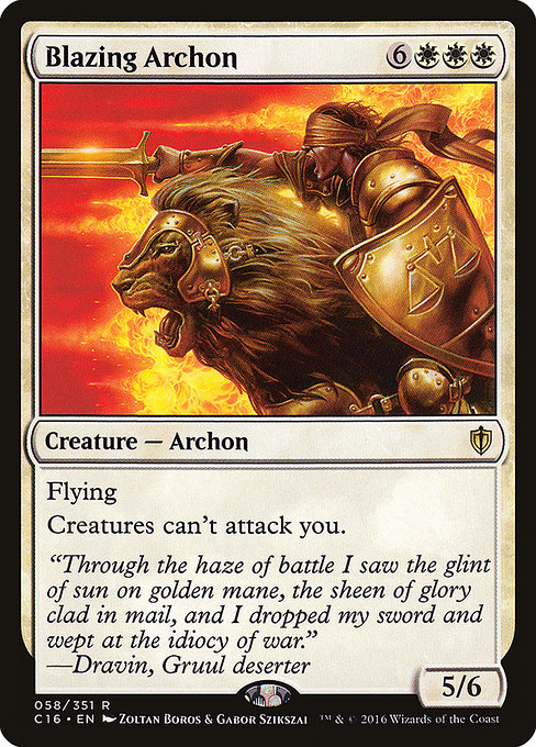 Magic the Gathering Card - Blazing Archon - MTG Circle