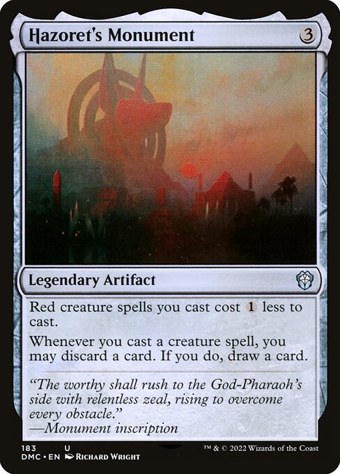 Magic the Gathering Card - Hazoret's Monument - MTG Circle