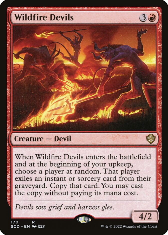 Magic the Gathering Card - Wildfire Devils - MTG Circle