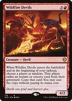 Magic the Gathering Card - Wildfire Devils - MTG Circle
