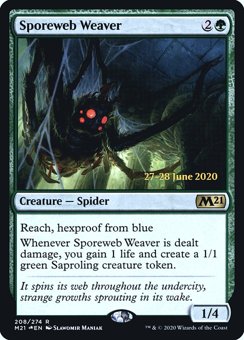 Magic the Gathering Card - Sporeweb Weaver - MTG Circle