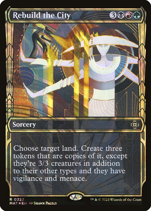 Magic the Gathering Card - Rebuild the City - MTG Circle