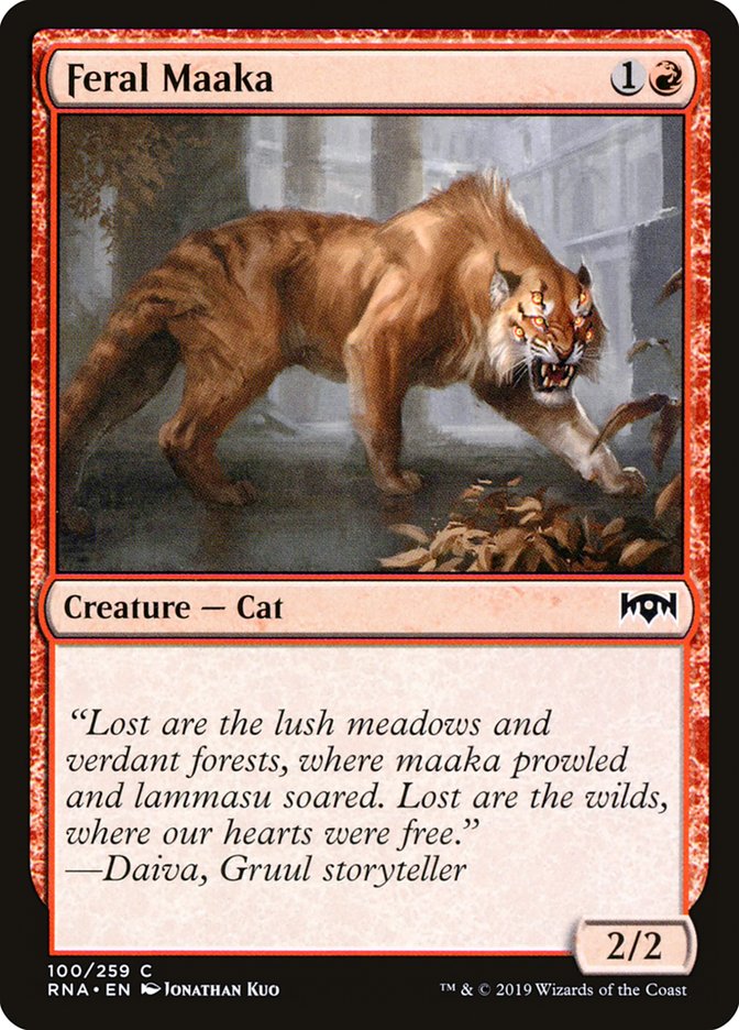 Magic the Gathering Card - Feral Maaka - MTG Circle