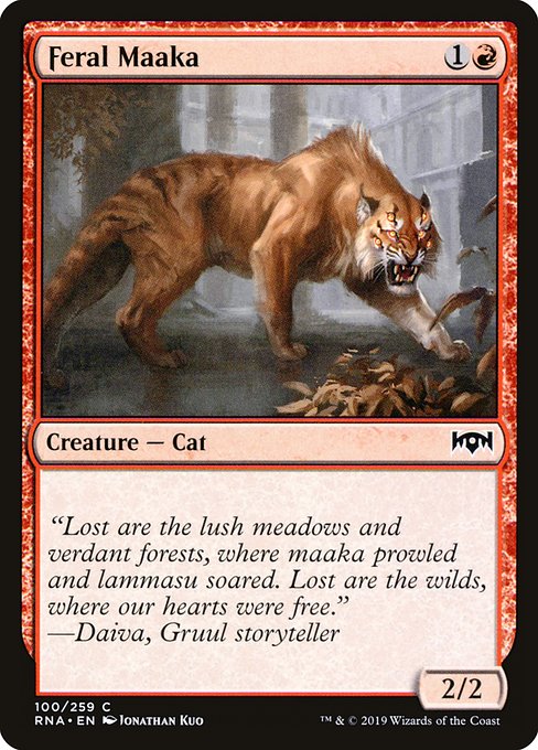 Magic the Gathering Card - Feral Maaka - MTG Circle