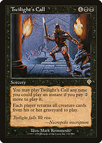 Magic the Gathering Card - Twilight's Call - MTG Circle