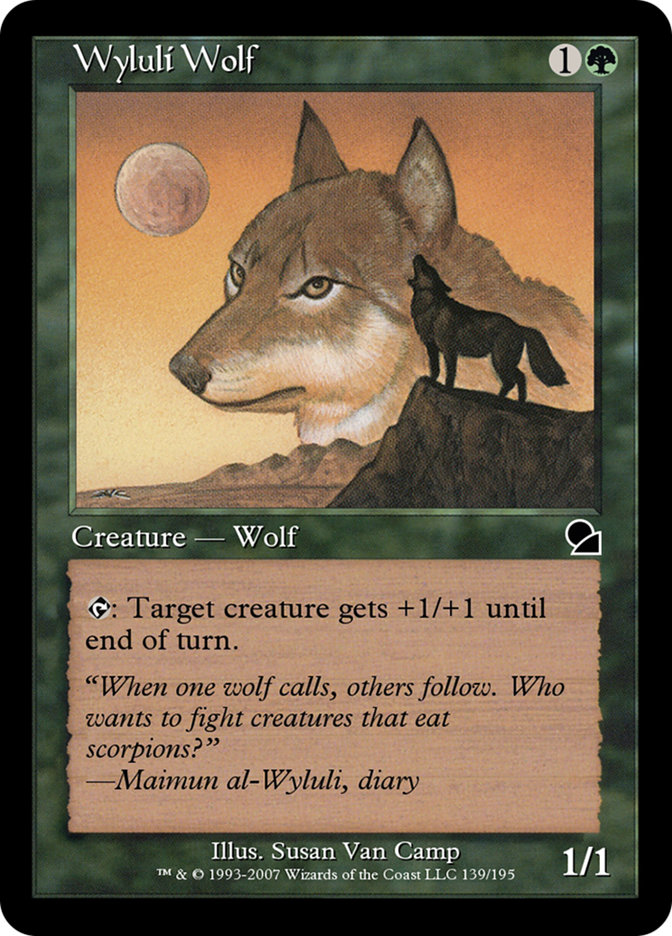 Magic the Gathering Card - Wyluli Wolf - MTG Circle
