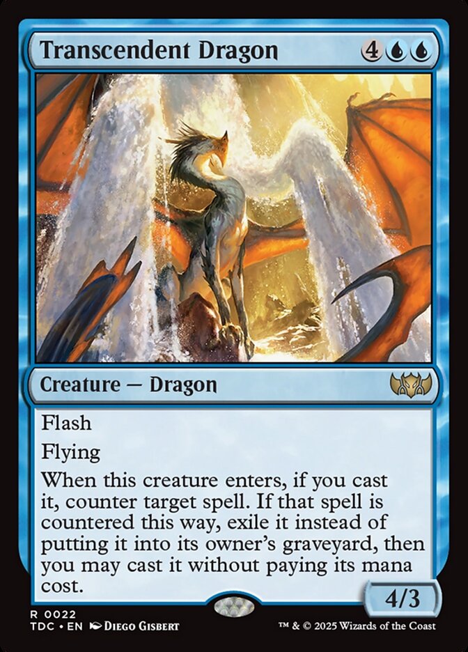 Magic the Gathering Card - Transcendent Dragon - MTG Circle
