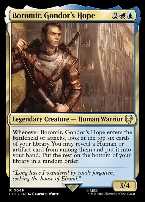 Magic the Gathering Card - Boromir, Gondor's Hope - MTG Circle