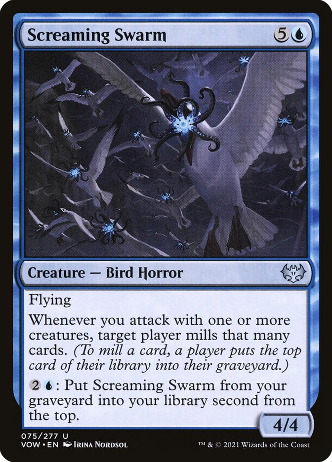 Magic the Gathering Card - Screaming Swarm - MTG Circle