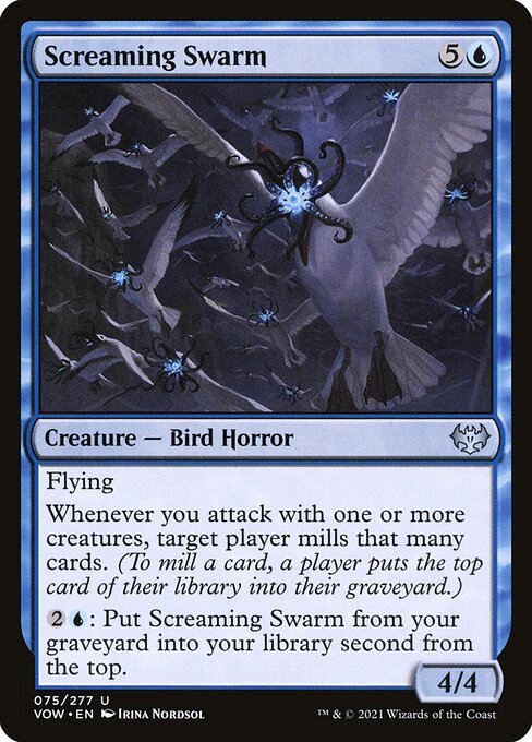 Magic the Gathering Card - Screaming Swarm - MTG Circle