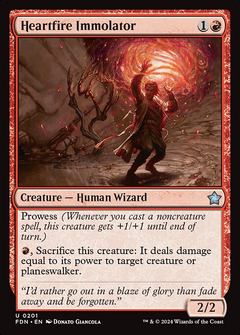 Magic the Gathering Card - Heartfire Immolator - MTG Circle