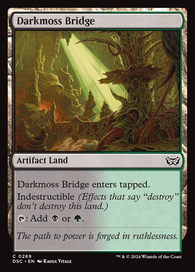 Magic the Gathering Card - Darkmoss Bridge - MTG Circle