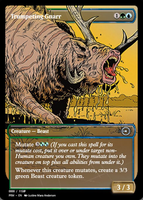 Magic the Gathering Card - Trumpeting Gnarr - MTG Circle