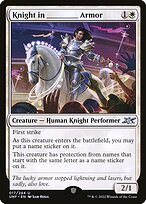 Magic the Gathering Card - Knight in _____ Armor - MTG Circle