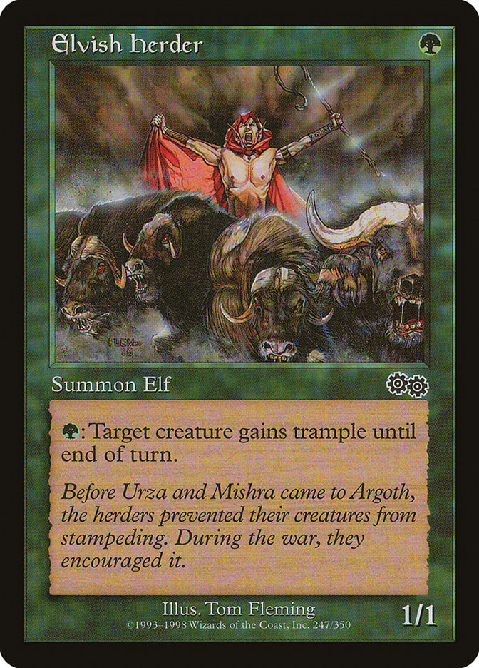 Magic the Gathering Card - Elvish Herder - MTG Circle