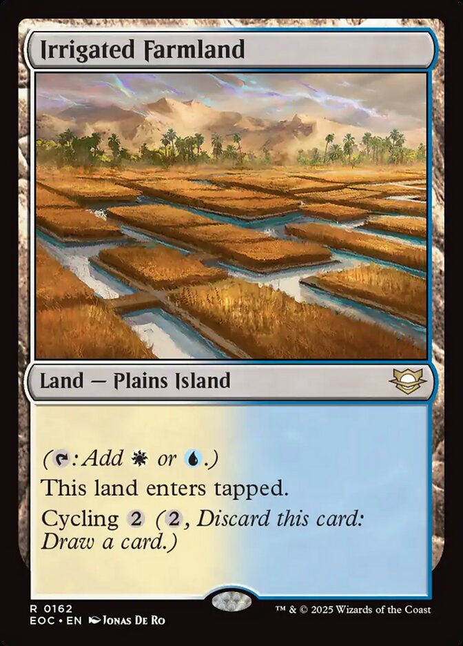 Magic the Gathering Card - Irrigated Farmland - MTG Circle