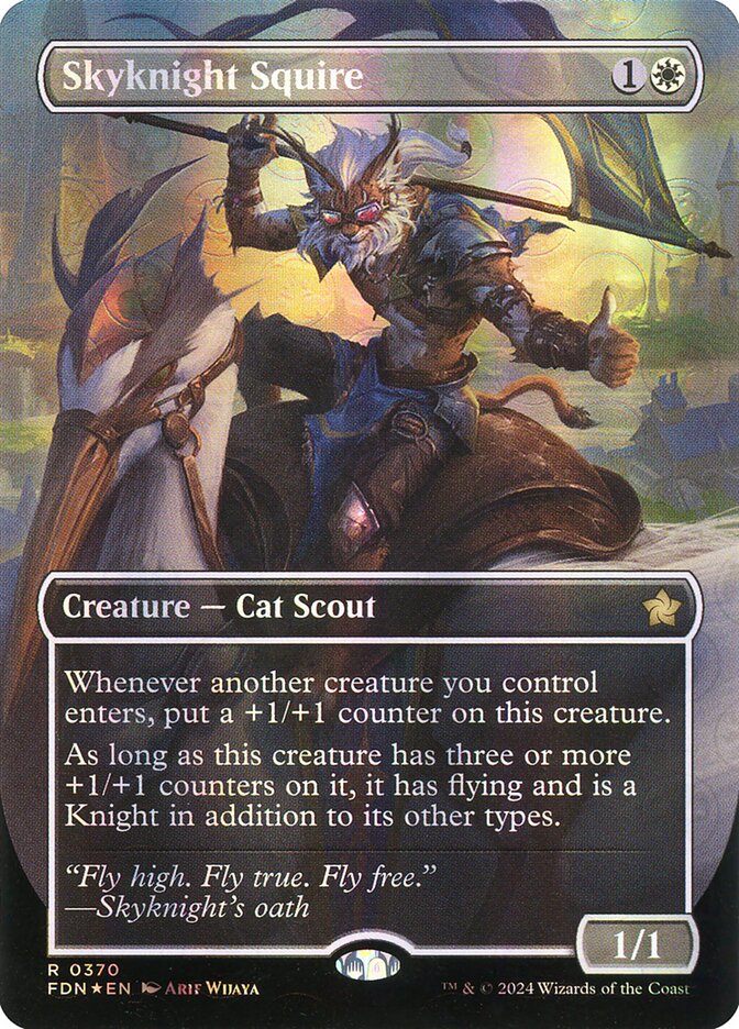 Magic the Gathering Card - Skyknight Squire - MTG Circle