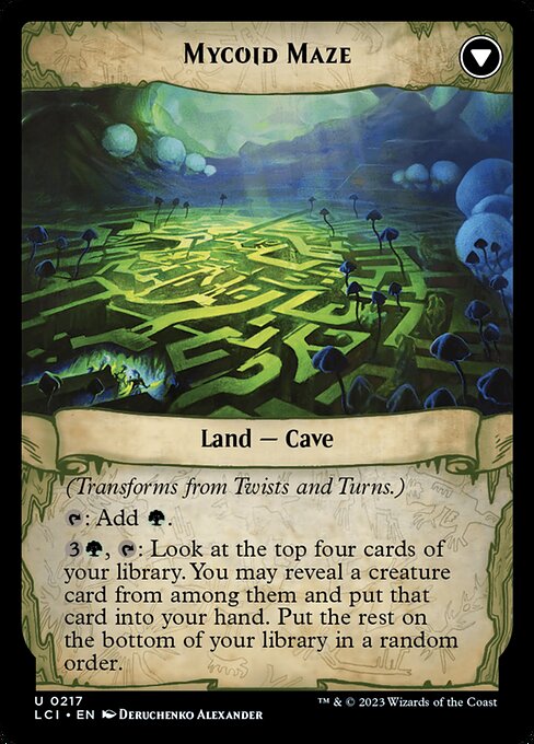 Magic the Gathering Card - Mycoid Maze - MTG Circle