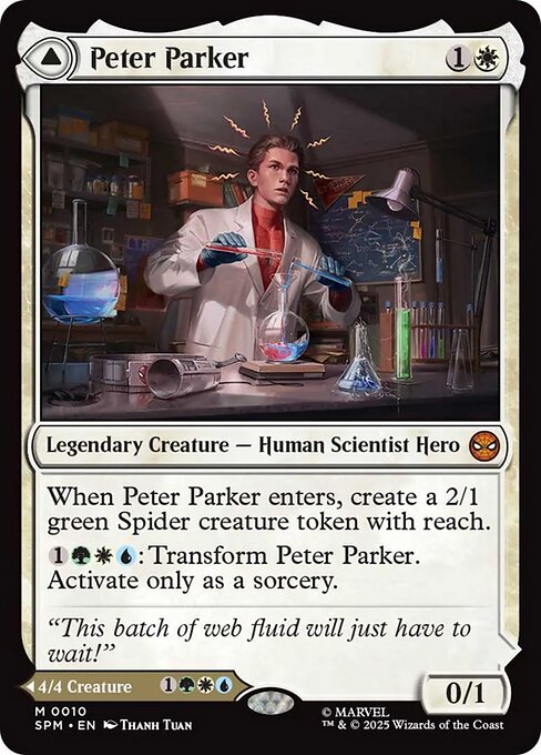 Magic the Gathering Card - Peter Parker - MTG Circle