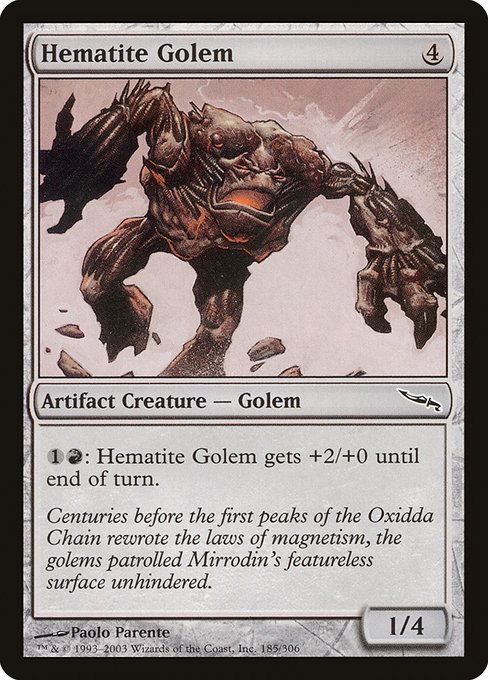 Magic the Gathering Card - Hematite Golem - MTG Circle
