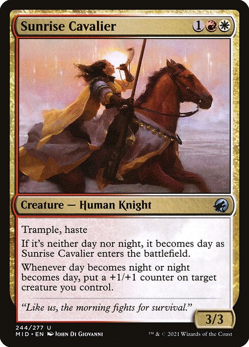 Magic the Gathering Card - Sunrise Cavalier - MTG Circle