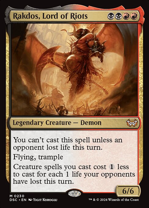 Magic the Gathering Card - Rakdos, Lord of Riots - MTG Circle