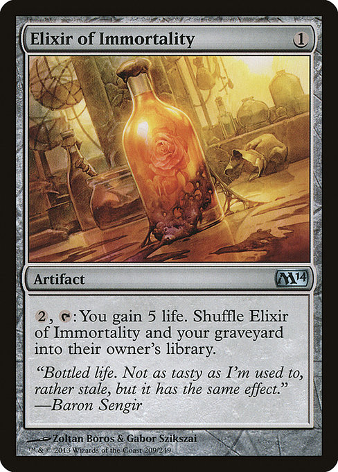 Magic the Gathering Card - Elixir of Immortality - MTG Circle