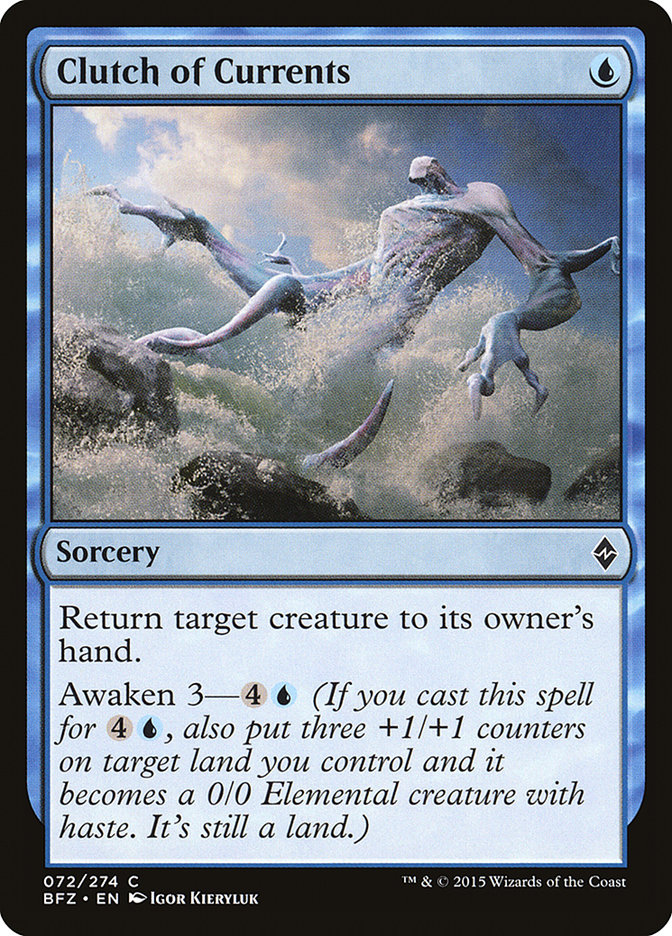 Magic the Gathering Card - Clutch of Currents - MTG Circle